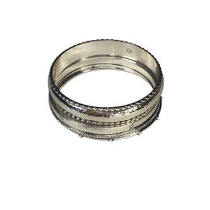 Brighton Silver 4pc Bracelet Set.